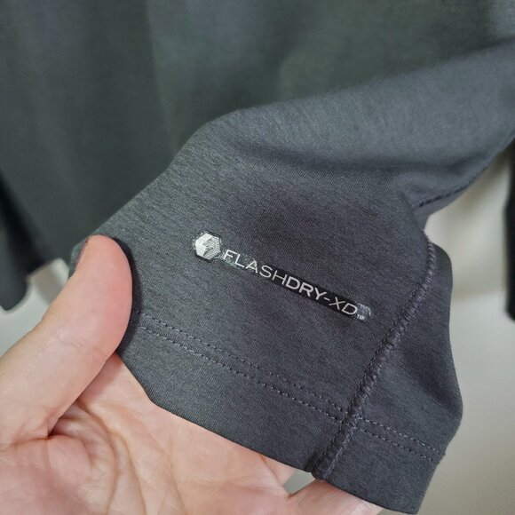 THE NORTH FACE Reactor Hoodie LS Shirt Top Lightweight Mid-Layer Grey Mens Large - Picture 10 of 14